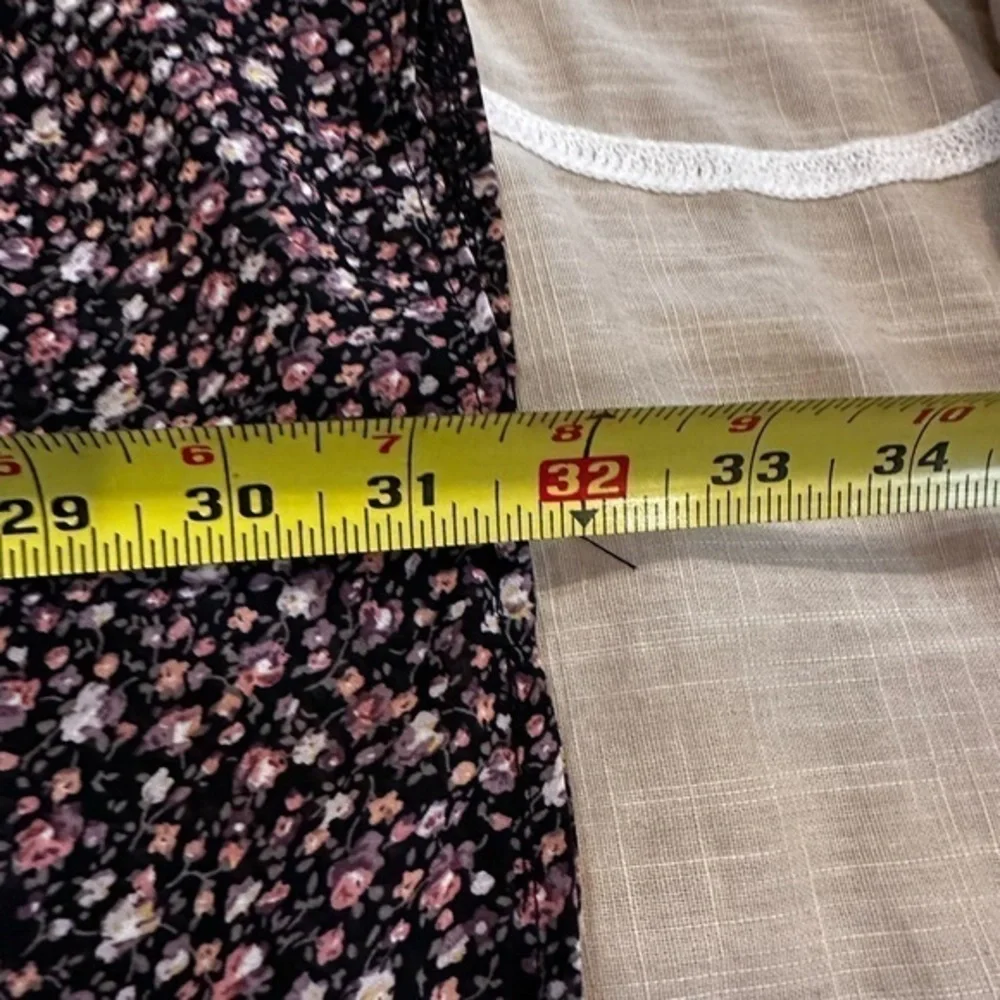 NWT L.I.B New York black floral‎ print kimono